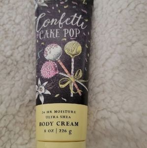 Confetti cake pop body cream
